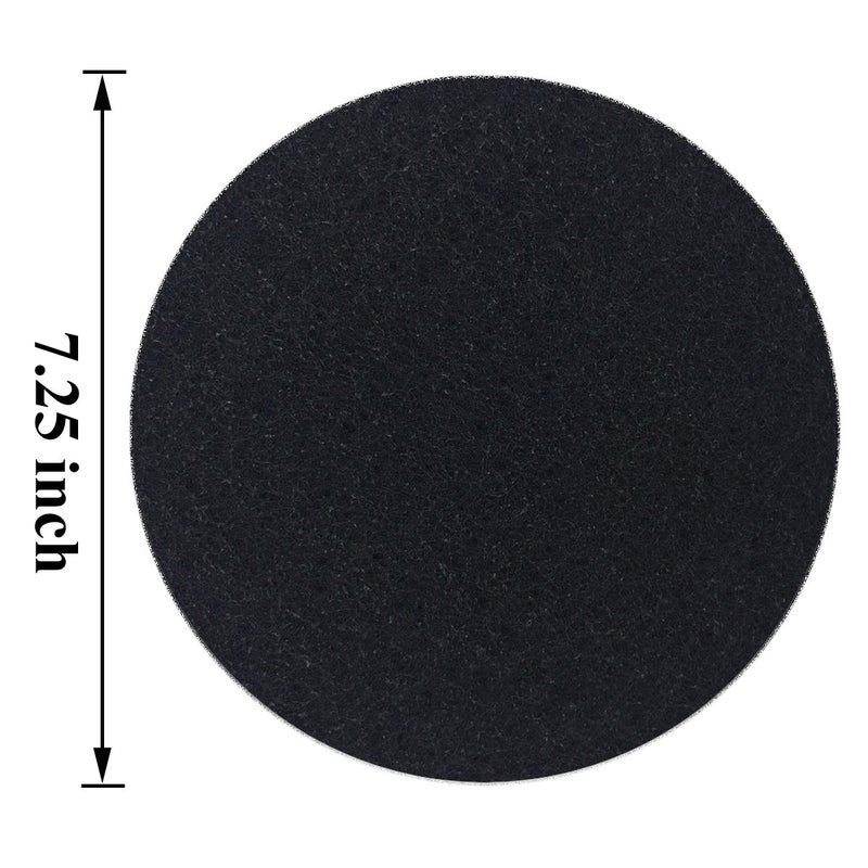 Beacozofu 7.25inch Kitchen Compost Bin Charcoal Filter Replacements, Compost Pail Replacement Carbon Filters 7.25 inch, Round - Image 3